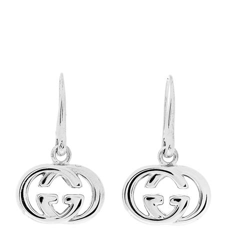 gucci silver drop earrings